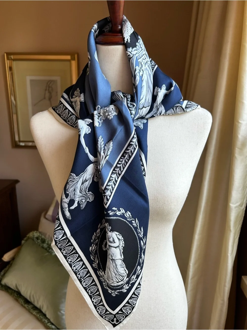 Carlisle “Wedgewood” Luxury Silk Scarf